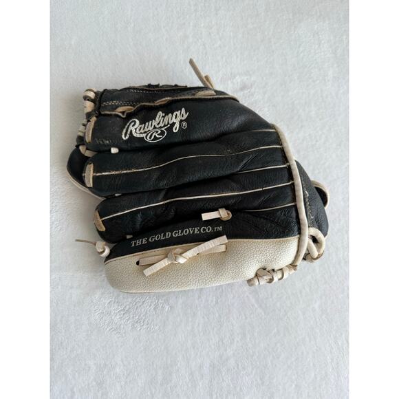 Rawlings Highlight 12.5 inch Baseball Softball Glove Black White HFP125BW RHT‎ - Picture 3 of 7